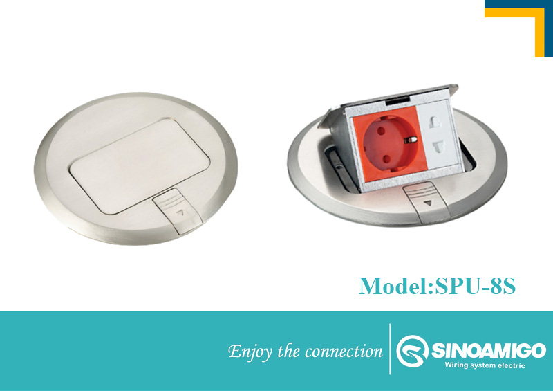 Ổ cắm điện âm sàn SINO amigo SPU-8 Series, 